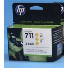 原装 HP 惠普711 CZ136A黄色墨盒 29ml×3支 适用 HP T120 T520 T530