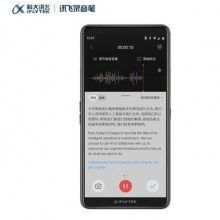 科大讯飞AI智能录音笔SR901实时转写 商用演讲会议录音器 64G+云储存 钢琴黑