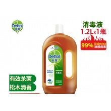 滴露Dettol 消毒液家用衣物宠物狗狗室内地板伤口除菌液 多功能消毒水  消毒液1.2L 