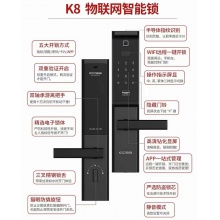 ICCSSI德国艾栖指纹锁家用防盗门电子锁十大品牌密码智能防撬锁K8 K8/三年质保/免费安装 