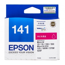 爱普生（Epson）T141原装墨盒 适用ME33 35 330 350 560W 570W打印机 T1413 洋红色墨盒 