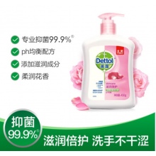 滴露（Dettol）洗手液450g 健康抑菌滋润倍护 儿童成人通用